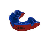 Opro Silver Mouthguard - Red/Blue