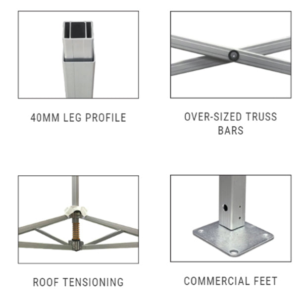 TR7S Steel Frame Marquee (3x3m)